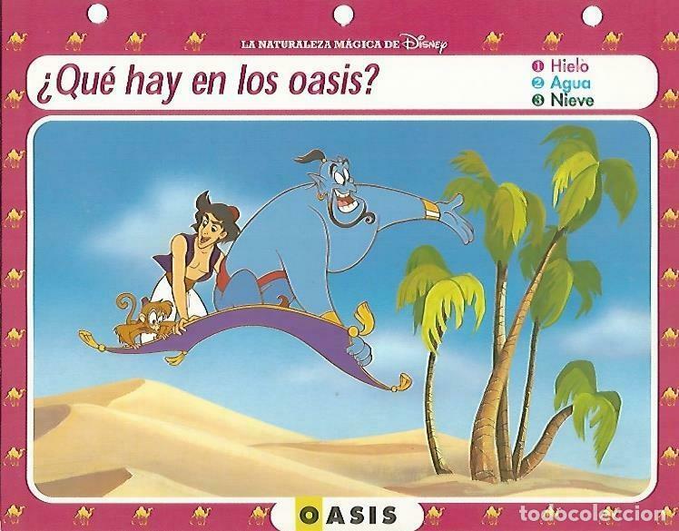 Otros art&iacute;culos de coleccionismo en papel: LAMINA 14105: Oasis. Secretos con Aladdin - Varios