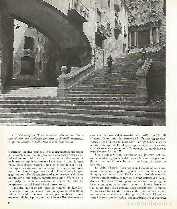 Otros art&iacute;culos de coleccionismo en papel: LAMINA 13938: Escalinata a Sant Marti en Girona - Josep Pla