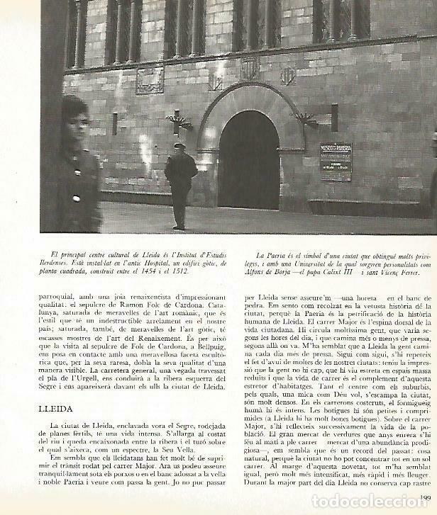 Sammelleidenschaft Andere Papierartikel: LAMINA 14005: La Paeria de Lleida - Josep Pla
