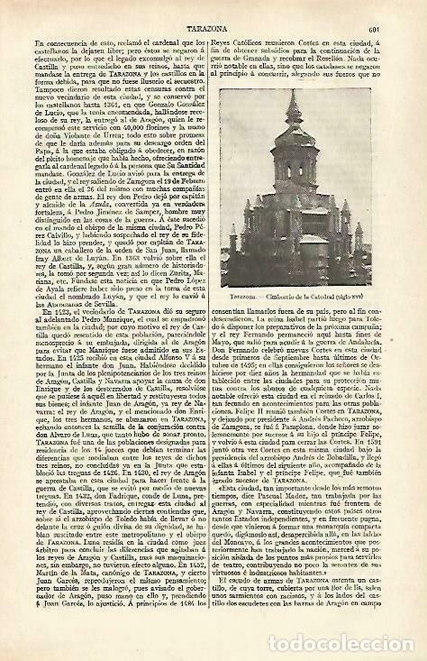 Otros art&iacute;culos de coleccionismo en papel: LAMINA ESPASA 33449: Cimborrio de la Catedral de Tarazona, Zaragoza - Varios