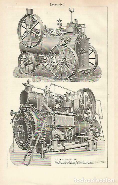 Otros art&iacute;culos de coleccionismo en papel: LAMINA ESPASA 33402: Locomovil Lanz - Varios