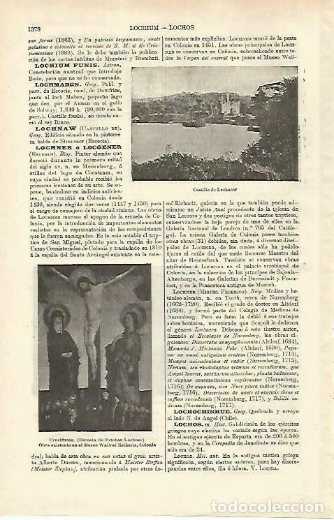Otros art&iacute;culos de coleccionismo en papel: LAMINA ESPASA 33410: Castillo de Lechnaw - Varios