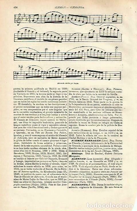 Otros art&iacute;culos de coleccionismo en papel: LAMINA ESPASA 33689: Alemanda escrita por Haydn - Varios