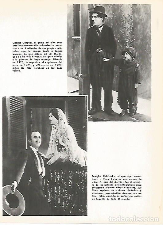 Altri oggetti di carta: LAMINA 16118: Charles Chaplin y Douglas Fairbanks - Varios