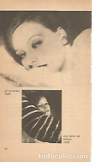 Otros art&iacute;culos de coleccionismo en papel: LAMINA 16001: Greta Garbo en El Torrente y en La tierra de todos - Varios