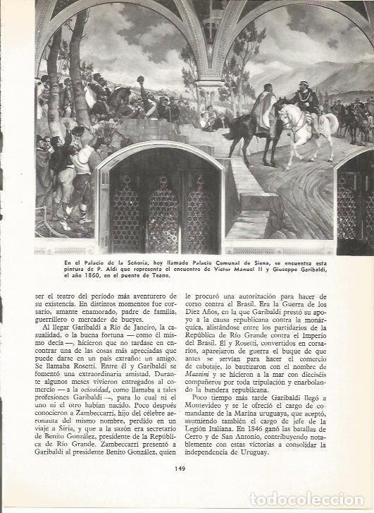Otros art&iacute;culos de coleccionismo en papel: LAMINA 19570: Encuentro de Victor Manuel II y Garibaldi, por P. Aldi - Jaime Ministral