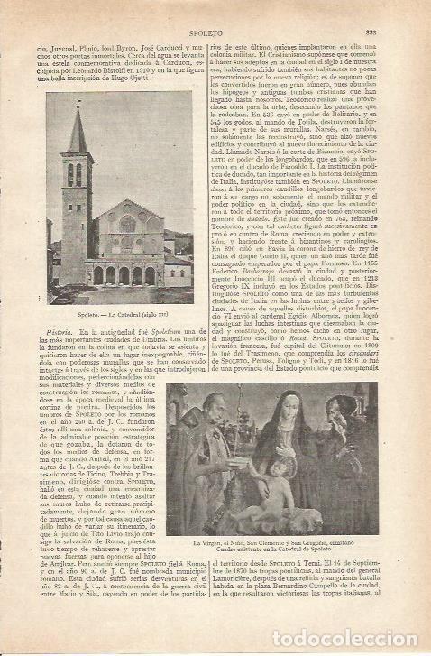Otros art&iacute;culos de coleccionismo en papel: LAMINA ESPASA 34256: Catedral de Spoleto - Varios