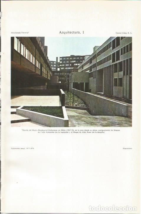 Otros art&iacute;culos de coleccionismo en papel: LAMINA ESPASA 33975: Barrio Residencial Gallaratese en Milan - Varios