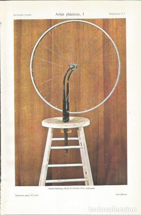 Otros art&iacute;culos de coleccionismo en papel: LAMINA ESPASA 33988: Rueda de bicicleta, por Marcel Duchamp - Varios
