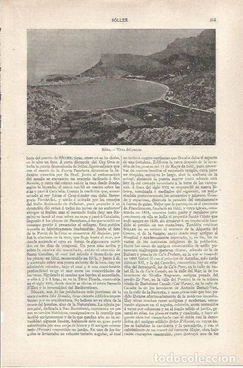 Otros art&iacute;culos de coleccionismo en papel: LAMINA ESPASA 34145: Puerto de Soller - Varios