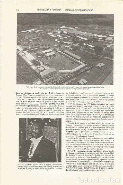 Otros art&iacute;culos de coleccionismo en papel: LAMINA ESPASA 34055: Residencia de Bokassa I en Beringo - Varios