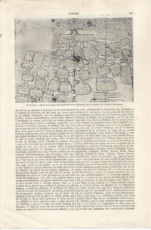 Otros art&iacute;culos de coleccionismo en papel: LAMINA ESPASA 35037: Arbol genealogico de los Cervantes - Varios