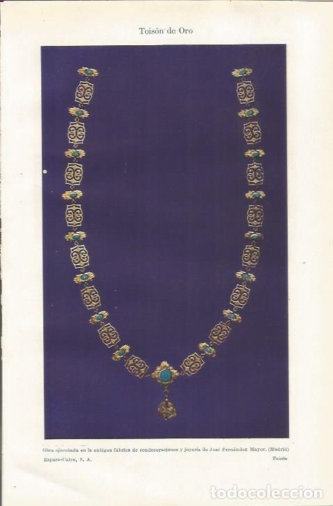 Otros art&iacute;culos de coleccionismo en papel: LAMINA ESPASA 35048: Collar hecho en la joyeria Jose Fernandez Mayor de Madrid - Varios