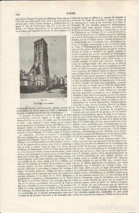 Otros art&iacute;culos de coleccionismo en papel: LAMINA ESPASA 35183: Torre de Carlomagno - Varios