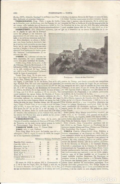 Otros art&iacute;culos de coleccionismo en papel: LAMINA ESPASA 35235: Puerta de San Francisco en Tossignano, Italia - Varios
