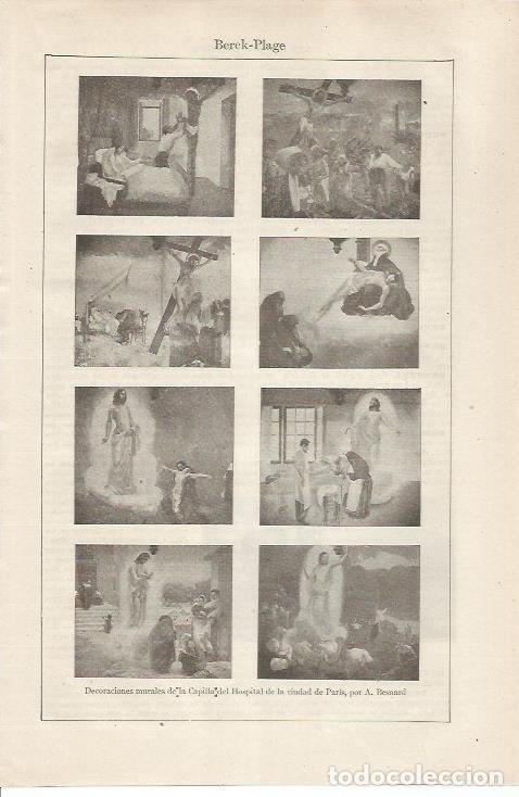 Otros art&iacute;culos de coleccionismo en papel: LAMINA ESPASA 34443: Decoraciones de la Capilla del Hospital de la ciudad de Paris - Varios