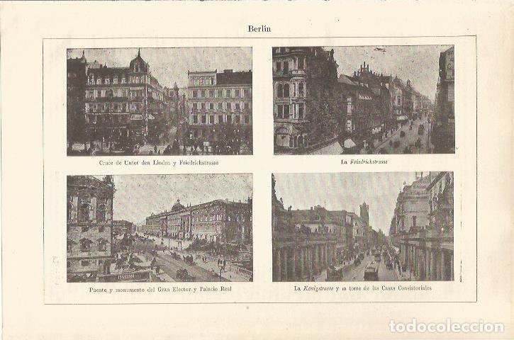 Otros art&iacute;culos de coleccionismo en papel: LAMINA ESPASA 34456: Calles de Berlin - Varios