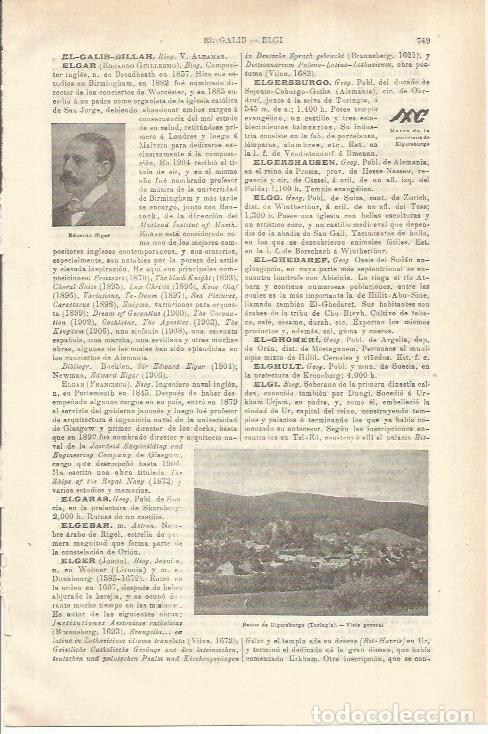 Otros art&iacute;culos de coleccionismo en papel: LAMINA ESPASA 35600: Eduardo Eiger - Varios