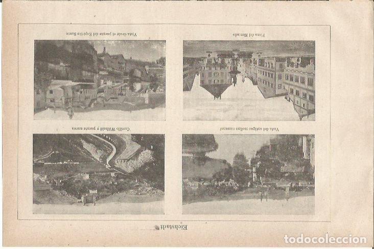 Otros art&iacute;culos de coleccionismo en papel: LAMINA ESPASA 35547: Calles y vistas de Eichstadt, Alemania - Varios