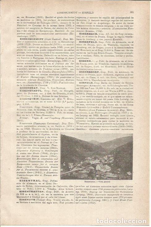 Otros art&iacute;culos de coleccionismo en papel: LAMINA ESPASA 35559: Vista de Eisentratten, Austria - Varios