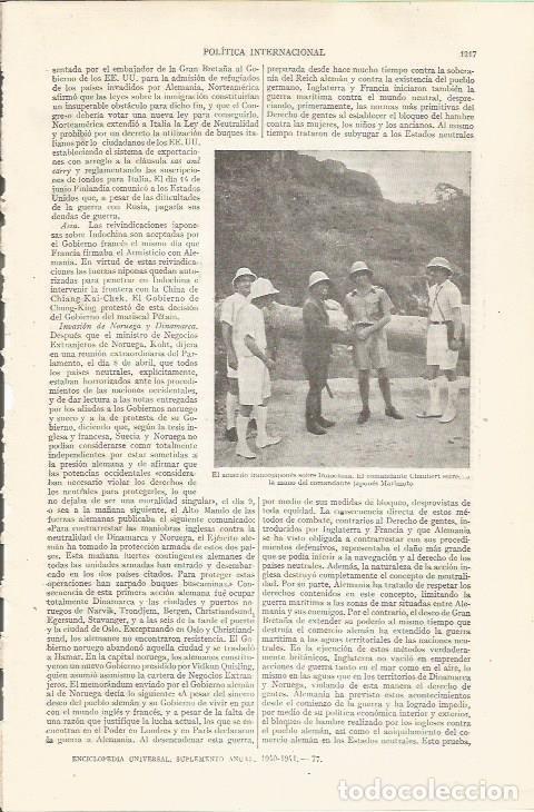 Otros art&iacute;culos de coleccionismo en papel: LAMINA ESPASA 35345: El comandante Chaubert y el japones Marimoto - Varios