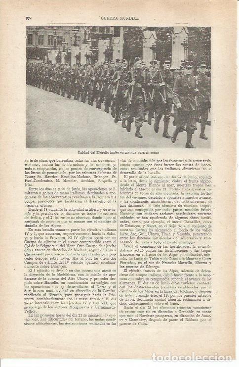 Otros art&iacute;culos de coleccionismo en papel: LAMINA ESPASA 35320: Unidad del ejercito Britanico - Varios