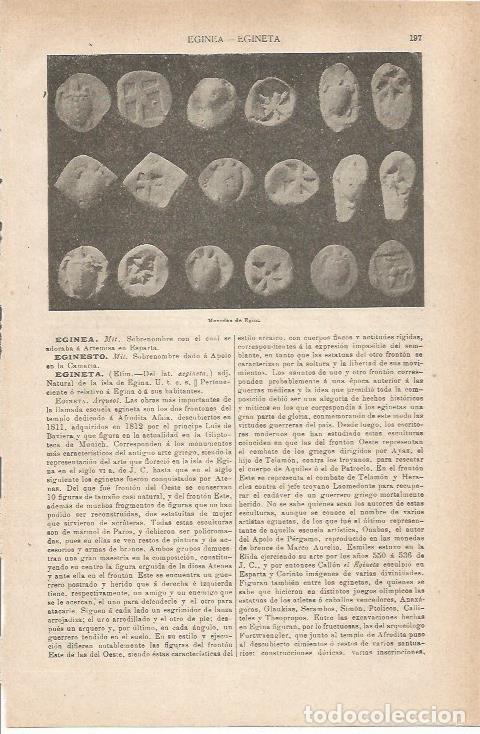 Otros art&iacute;culos de coleccionismo en papel: LAMINA ESPASA 35481: Monedas de Egina - Varios