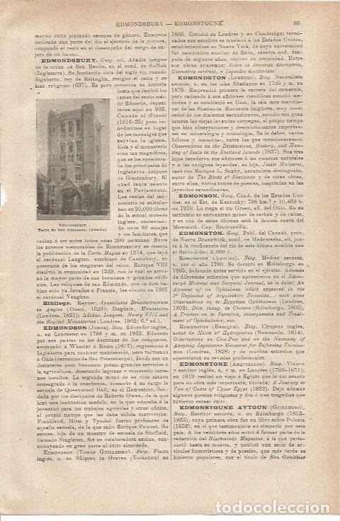 Otros art&iacute;culos de coleccionismo en papel: LAMINA ESPASA 35465: Torre de San Edmundo en Edmondsbury - Varios