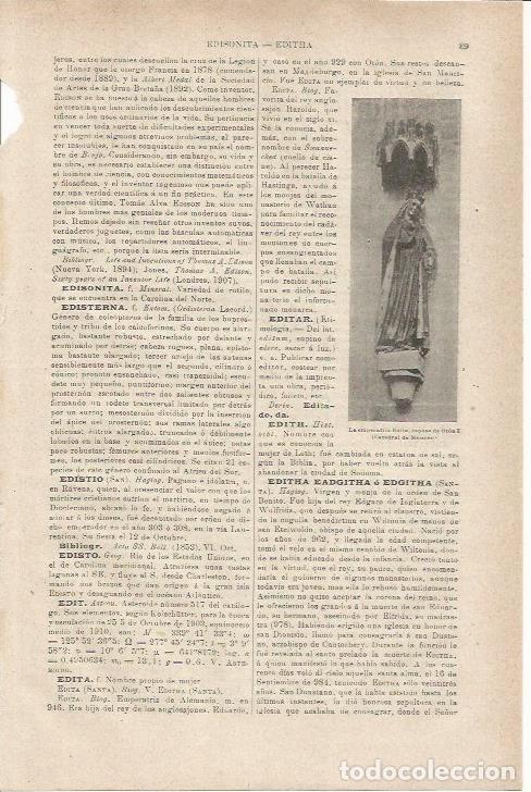 Otros art&iacute;culos de coleccionismo en papel: LAMINA ESPASA 35463: La emperatriz Edita de Alemania - Varios