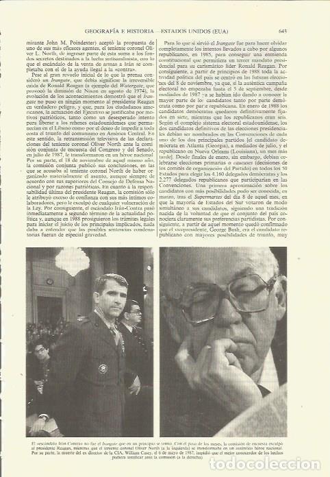 Otros art&iacute;culos de coleccionismo en papel: LAMINA ESPASA 35404: Teniente coronel Oliver North y William Casey - Varios