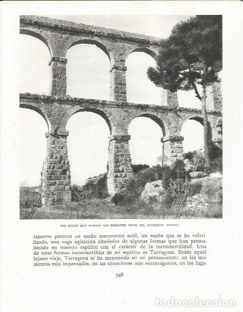 Otros art&iacute;culos de coleccionismo en papel: LAMINA 21754: Acueducto romano de Tarragona - Josep Pla