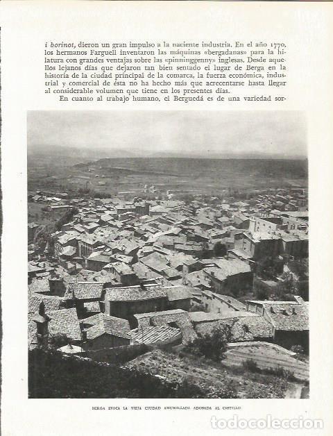 Otros art&iacute;culos de coleccionismo en papel: LAMINA 21658: Berga desde el castillo - Josep Pla