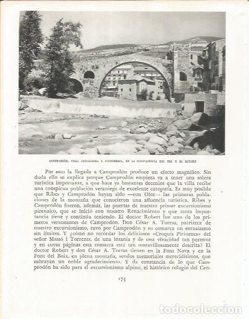 Sammelleidenschaft Andere Papierartikel: LAMINA 21613: Camprodon - Josep Pla