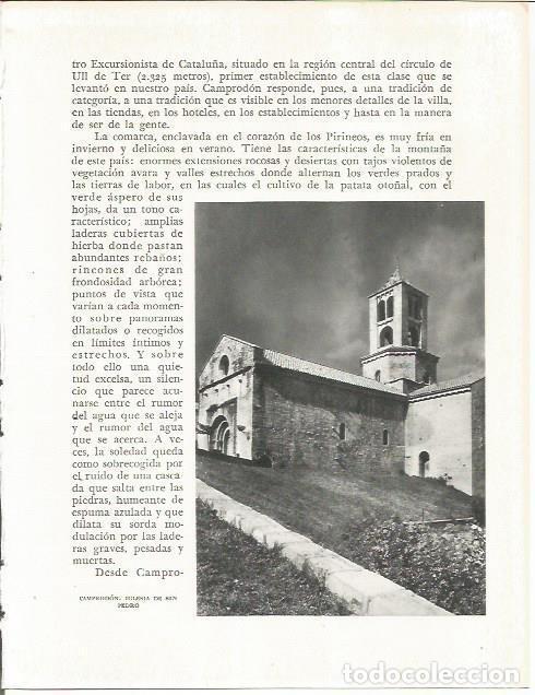 Otros art&iacute;culos de coleccionismo en papel: LAMINA 21615: Iglesia de Sant Pere de Camprodon - Josep Pla