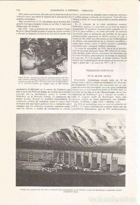 Otros art&iacute;culos de coleccionismo en papel: LAMINA ESPASA 36143: Construccion del aeropuerto de Longyearbyen, Noruega - Varios
