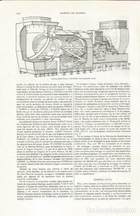 Otros art&iacute;culos de coleccionismo en papel: LAMINA ESPASA 36176: Turbina Rolls Royce Olympus - Varios