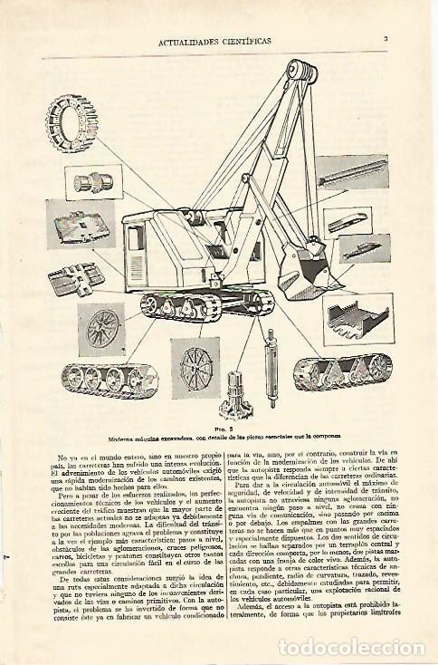 Otros art&iacute;culos de coleccionismo en papel: LAMINA ESPASA 26888: Maquina excavadora - Varios