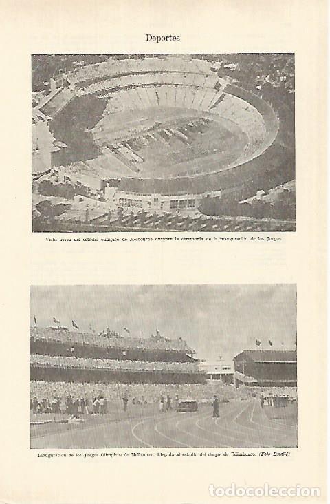 Otros art&iacute;culos de coleccionismo en papel: LAMINA ESPASA 26934: Estadio olimpico de Melbourne - Varios