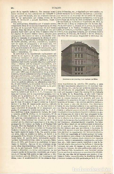 Otros art&iacute;culos de coleccionismo en papel: LAMINA ESPASA 12041: Residencia del Touring Club Italiano en Milan - Varios