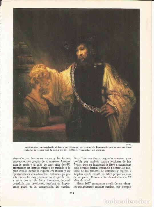 Otros art&iacute;culos de coleccionismo en papel: LAMINA 19579: Aristoteles contemplando el busto de Homero, por Rembrandt - Jaime Ministral