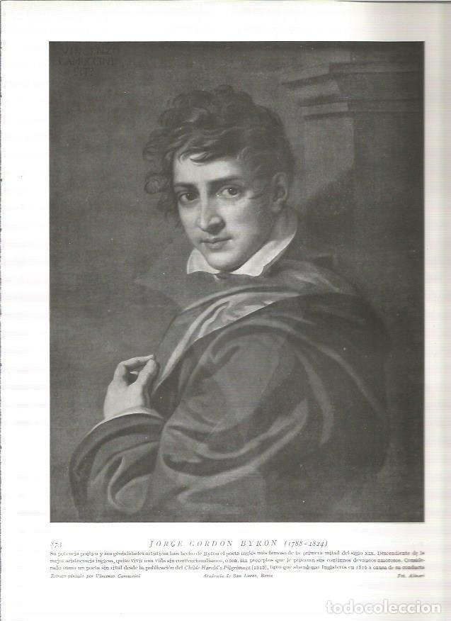 Otros art&iacute;culos de coleccionismo en papel: LAMINA 19201: Lord Byron - Varios