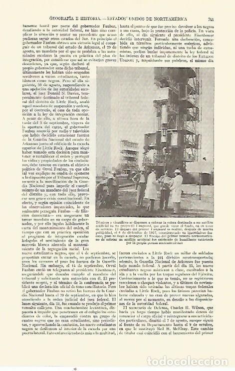 Otros art&iacute;culos de coleccionismo en papel: LAMINA ESPASA 21724: Proyectil Vanguard - Varios