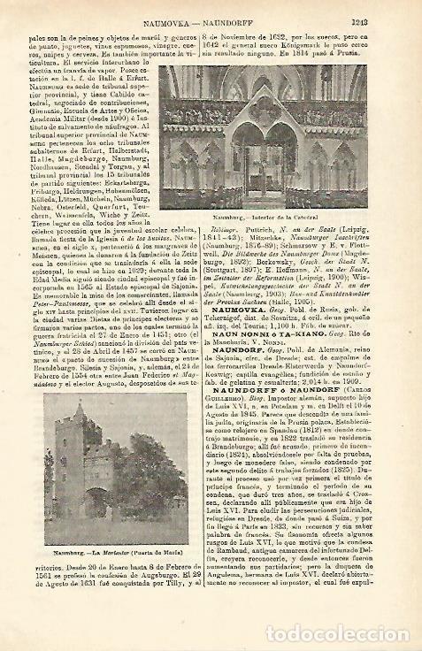 Otros art&iacute;culos de coleccionismo en papel: LAMINA ESPASA 24687: Catedral de Naumburg - Varios