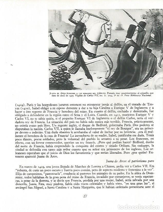 Sammelleidenschaft Andere Papierartikel: LAMINA 9777: Juana de Arco echando a la ribaldas del ejercito - Andre Maurois