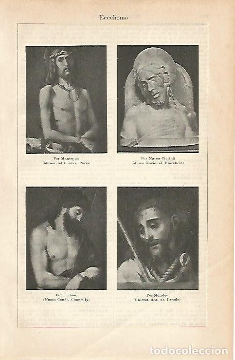 Otros art&iacute;culos de coleccionismo en papel: LAMINA ESPASA 3220: Ejemplos de Ecce Homo - Varios Autores