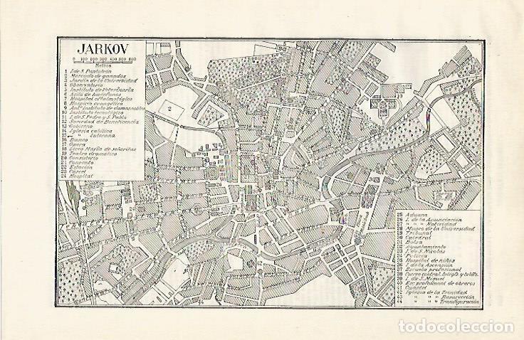 Otros art&iacute;culos de coleccionismo en papel: LAMINA ESPASA 20989: Plano de Jarkov - Varios
