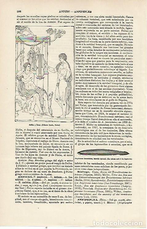 Otros art&iacute;culos de coleccionismo en papel: LAMINA ESPASA 23771: Anfion y Zetos - Varios