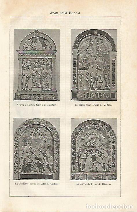 Otros art&iacute;culos de coleccionismo en papel: LAMINA ESPASA 13686A: Esculturas hechas por della Robbia - Varios