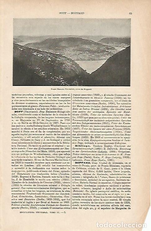 Otros art&iacute;culos de coleccionismo en papel: LAMINA ESPASA Alemania 11776: Vierseeplatz cerca de Boppard Alemania - Varios