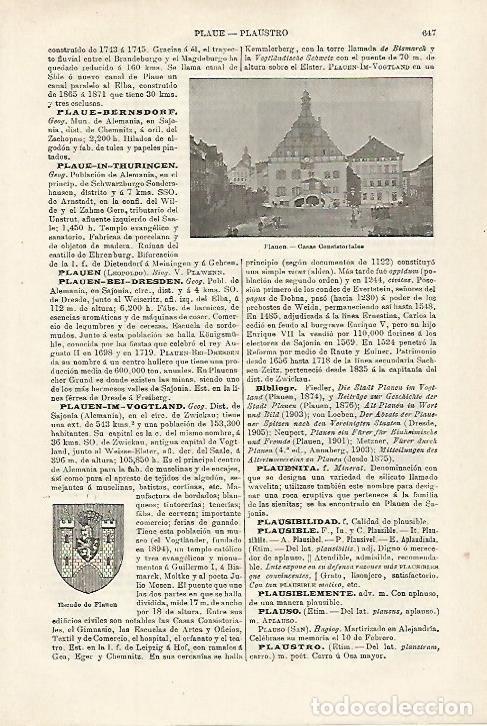 Otros art&iacute;culos de coleccionismo en papel: LAMINA ESPASA 27137: Casas Consistoriales de Plauen Alemania - Varios